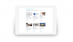 Diseño responsive de web para hospital vista en una tablet
